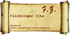 Feichtinger Zita névjegykártya